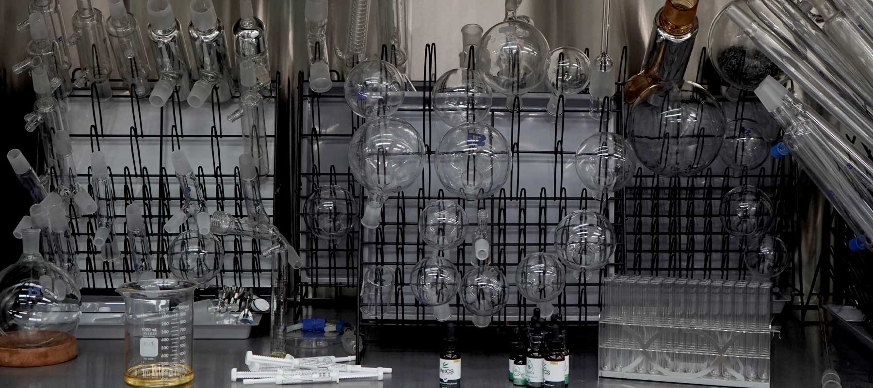 Photo of a lab that makes CBD oil