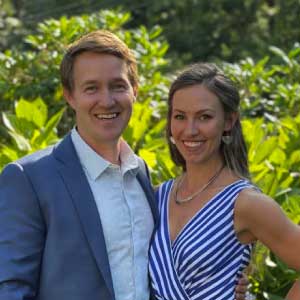 Dr. Ruocco standing outside with his wife