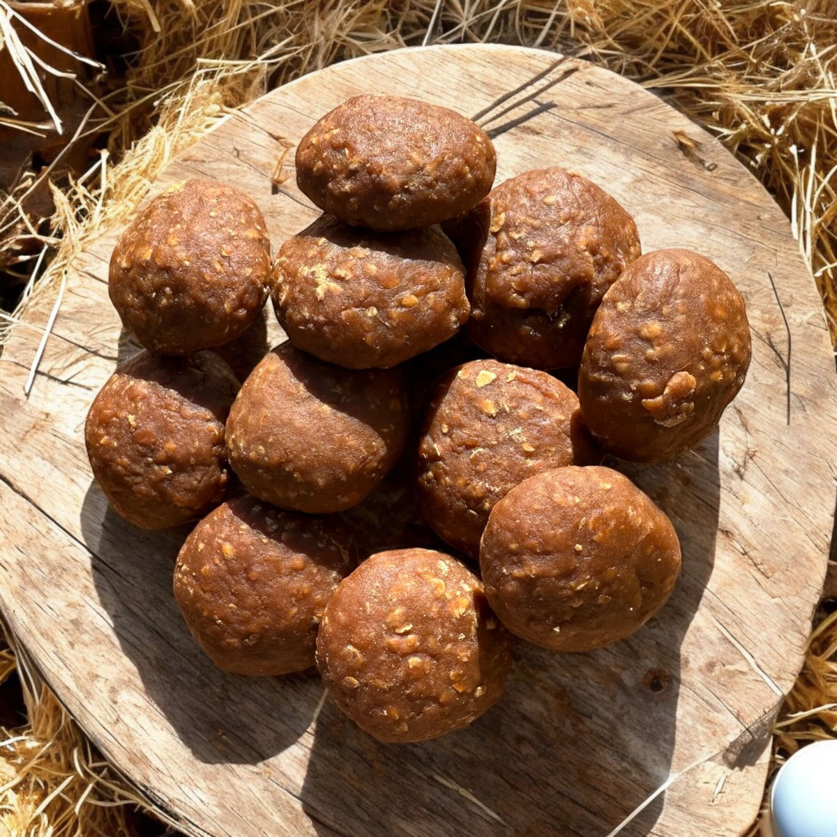 Horse treats in barn 