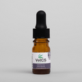 VetCS sample size CBD oil for cats salmon flavored tincture with light gray background