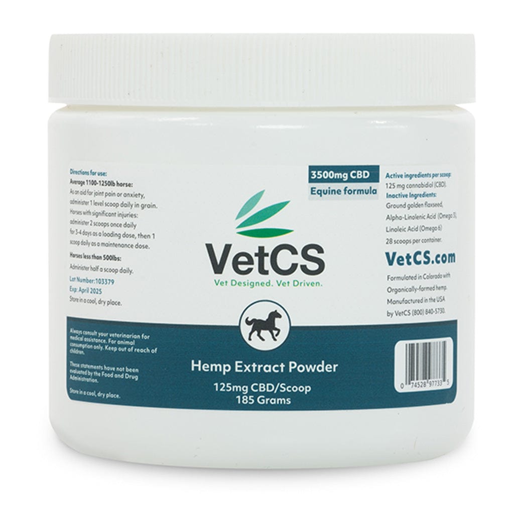 VetCS 3,500mg CBD powder for horses
