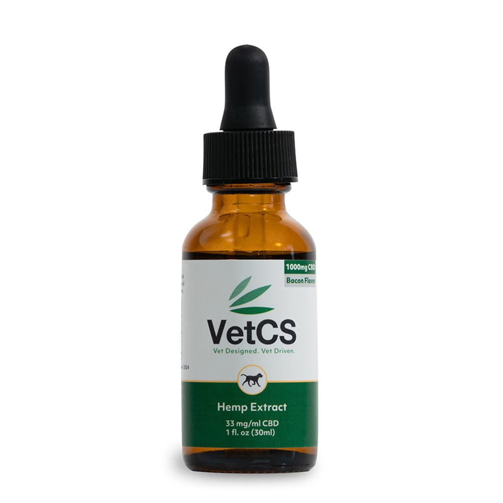 VetCS 2000mg CBD oil for dogs 66/mg CBD bacon flavored