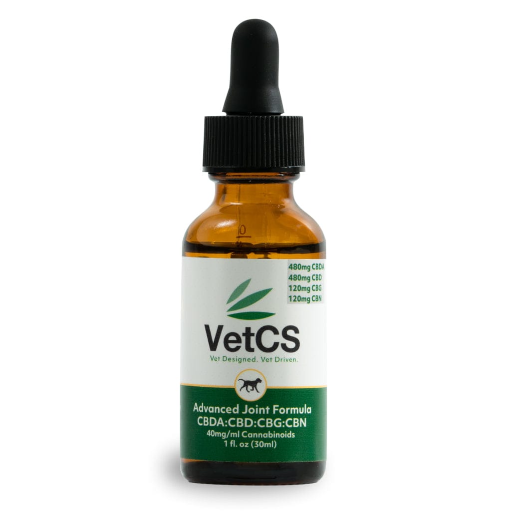 VetCS 30ml CBDA:CBD:CBG:CBN tincture for dogs