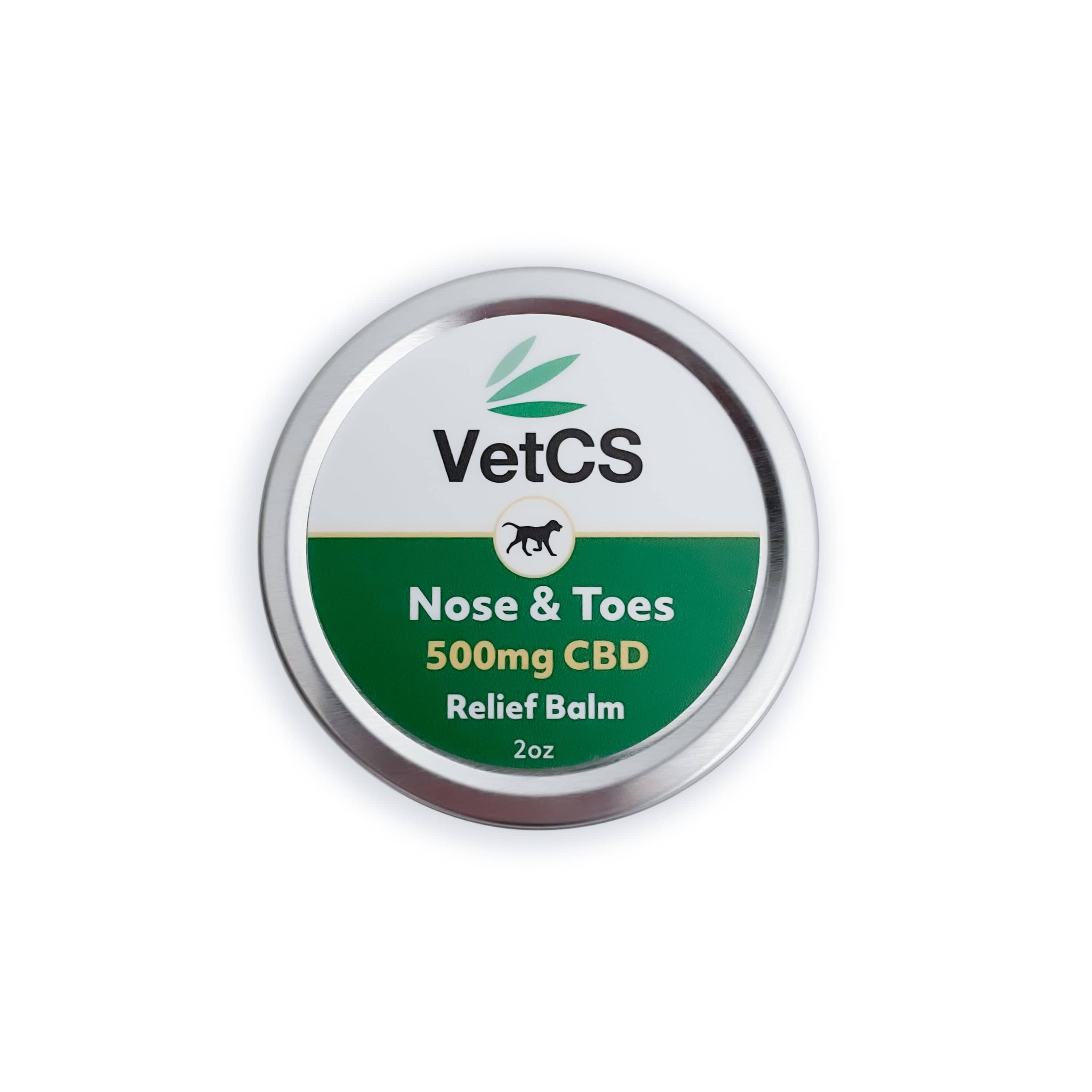 VetCS 2oz CBD Nose and Toes Palm for Dogs