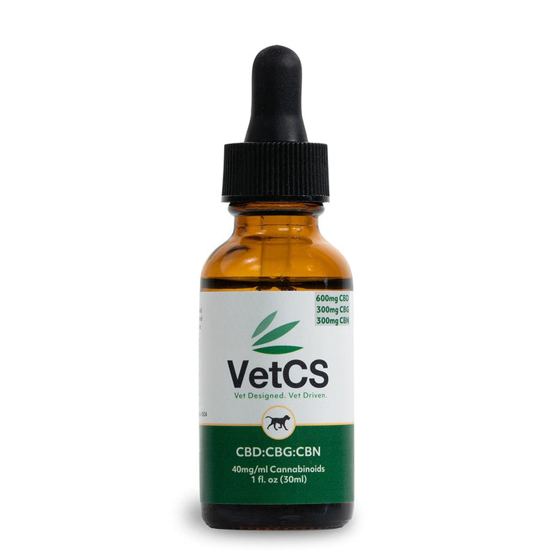 VetCS 30ml CBD,CBG,CBN tincture for dogs