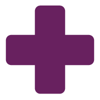 purple Veterinary cross icon