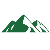 Green Colorado mountain icon