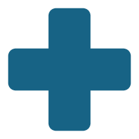 veterinary cross blue icon
