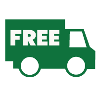 Green truck icon with 'FREE' text on a green background